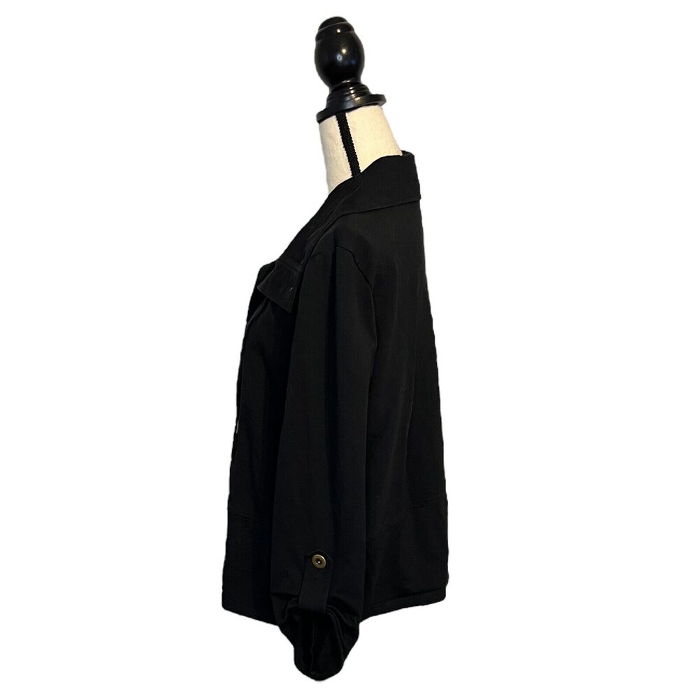 Ruby Rd Petites Jacket Black Lightweight Full But… - image 3